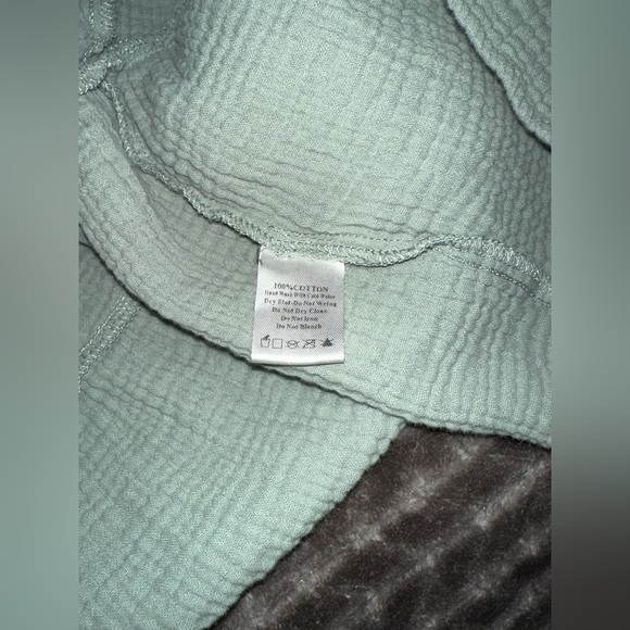 P Cill Long Green Button Dress Size Small With Pockets EUC Flowy Mid Sleeves - Picture 10 of 11